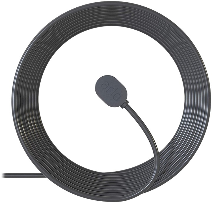 Arlo Outdoor Magnetic Charging Cable, Black ryhmässä KOTI, TALOUS JA PUUTARHA / Hälytys ja turvallisuus / Valvontakamerat / Digitaalinen (verkko) / Tarvikkeet @ TP E-commerce Nordic AB (38-93040)