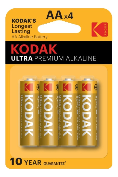 Kodak ULTRA premium alkaline AA battery (4 pack) ryhmässä KODINELEKTRONIIKKA / Paristot & Laturit / Akut / AA @ TP E-commerce Nordic AB (38-93093)