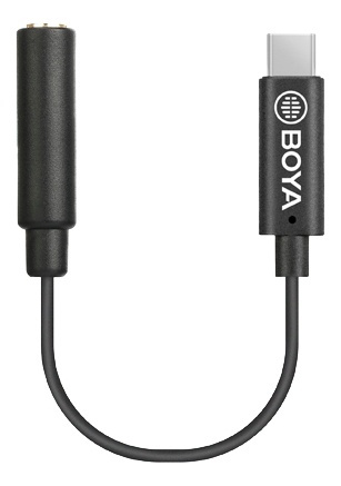 BOYA 3.5mm Female TRS to Male TYPE-C adapter cable ryhmässä TIETOKOONET & TARVIKKEET / Kaapelit & Sovittimet / USB / USB-C @ TP E-commerce Nordic AB (38-93105)