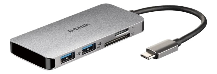 6-in-1 USB-C Hub with HDMI/Card Reader/Power Delivery ryhmässä TIETOKOONET & TARVIKKEET / Kannettavat tietokoneet & tarvikkeet / Telakka @ TP E-commerce Nordic AB (38-93258)