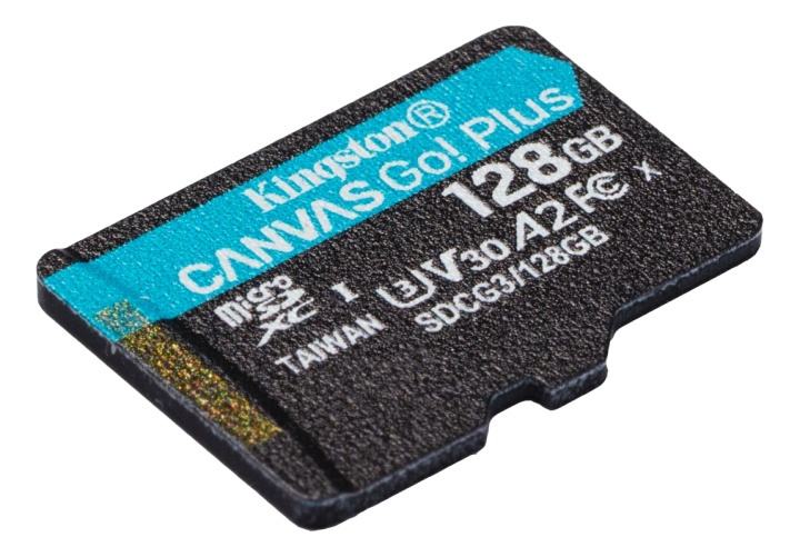 Kingston 128GB microSDXC Canvas Go Plus 170R A2 U3 V30 ei sovitinta ryhmässä KODINELEKTRONIIKKA / Tallennusvälineet / Muistikortit / MicroSD/HC/XC @ TP E-commerce Nordic AB (38-93404)