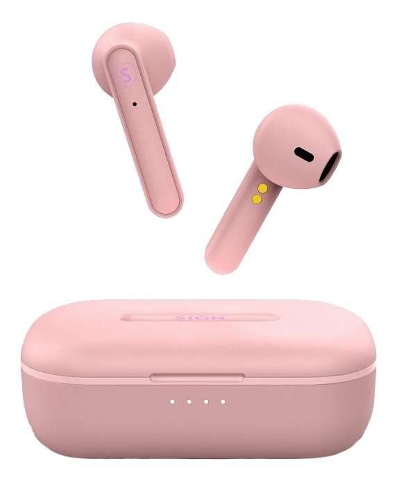 SiGN Freedom wireless in-ear buds, pink ryhmässä KODINELEKTRONIIKKA / Ääni & Kuva / Kuulokkeet & Tarvikkeet / Kuulokkeet @ TP E-commerce Nordic AB (38-93572)