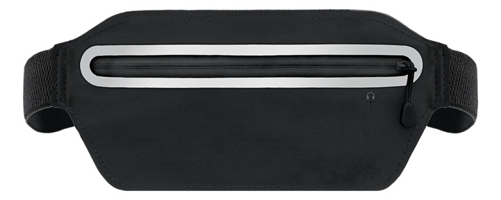 STREETZ Sport waist bag, reflective, fits most mobile phones, black ryhmässä ÄLYPUHELIMET JA TABLETIT / Puhelimen suojakotelo / Universal Suoja / Kotelo @ TP E-commerce Nordic AB (38-93579)