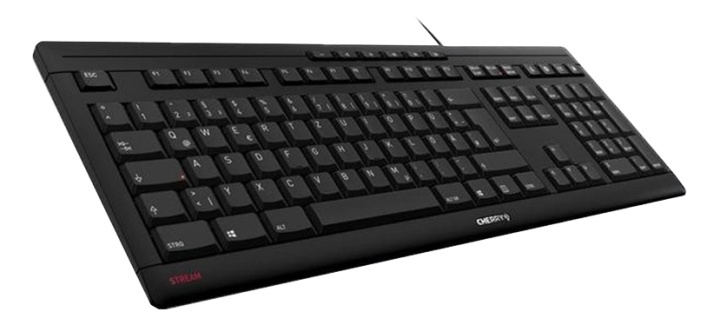 Cherry Stream keyboard, Nordisk layout, Black ryhmässä TIETOKOONET & TARVIKKEET / Hiiret & Näppäimistöt / Näppäimistöt / Langalliset @ TP E-commerce Nordic AB (38-93593)