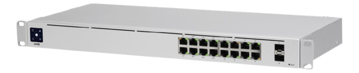 UniFi 16Port Gigabit Switch with PoE and SFP ryhmässä TIETOKOONET & TARVIKKEET / Kaapelit & Sovittimet / Adapterit @ TP E-commerce Nordic AB (38-93638)