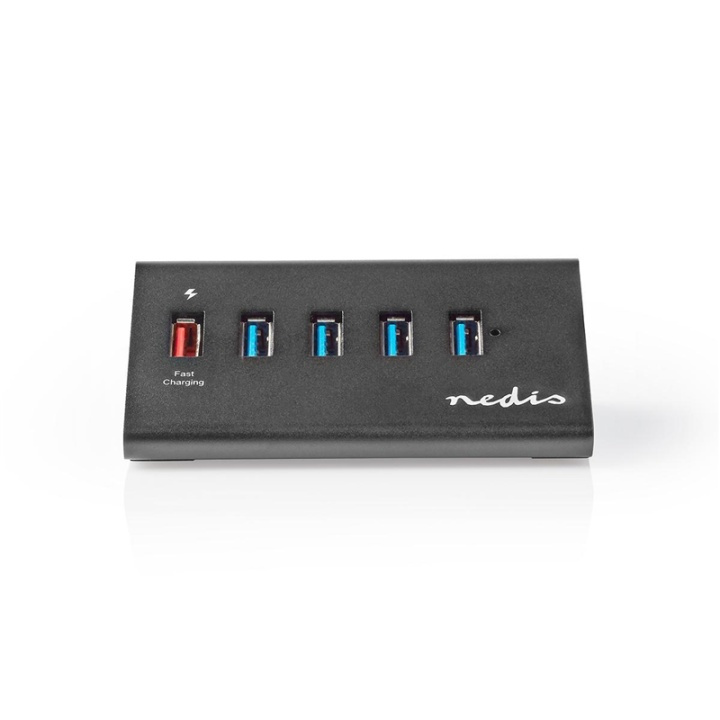 Nedis USB-keskitin | USB Micro-B Naaras | USB-A Naaras | 5-Porttinen port(s) | QC3.0 / USB 3.2 Gen 1 | USB Virta / Verkkovirtakäyttöinen | 5 Gbps | 5x USB ryhmässä TIETOKOONET & TARVIKKEET / Tietokonetarvikkeet / USB-telakat @ TP E-commerce Nordic AB (38-93812)