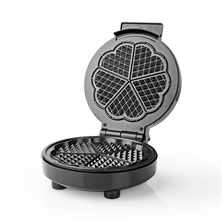 Nedis Vohvelinvalmistaja | 5 Heart shaped waffles | 19 cm | 1000 W | Automaattisella lämpötilan ohjauksella | Alumiini / Muovi ryhmässä KOTI, TALOUS JA PUUTARHA / Kodinkoneet / Vohvelirauta @ TP E-commerce Nordic AB (38-93911)