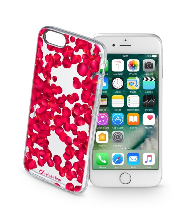 CellularLine Ruusut, TPU kuori iPhone 6 / 6S ryhmässä ÄLYPUHELIMET JA TABLETIT / Puhelimen suojakotelo / Apple / iPhone 6/6S / Suoja @ TP E-commerce Nordic AB (38-94004)