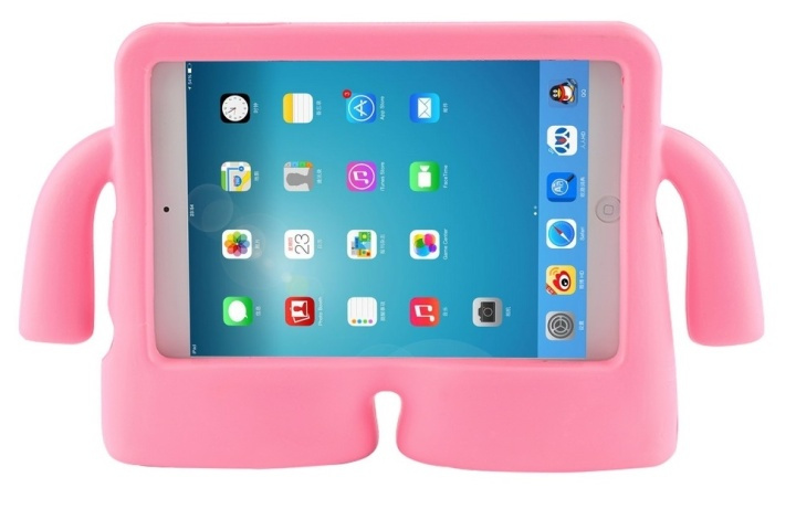 Lasten suojakotelo iPad Mini 1/2/3:lle, vaaleanpunainen ryhmässä ÄLYPUHELIMET JA TABLETIT / Tabletin suojakotelo / Apple iPad @ TP E-commerce Nordic AB (38-94050)