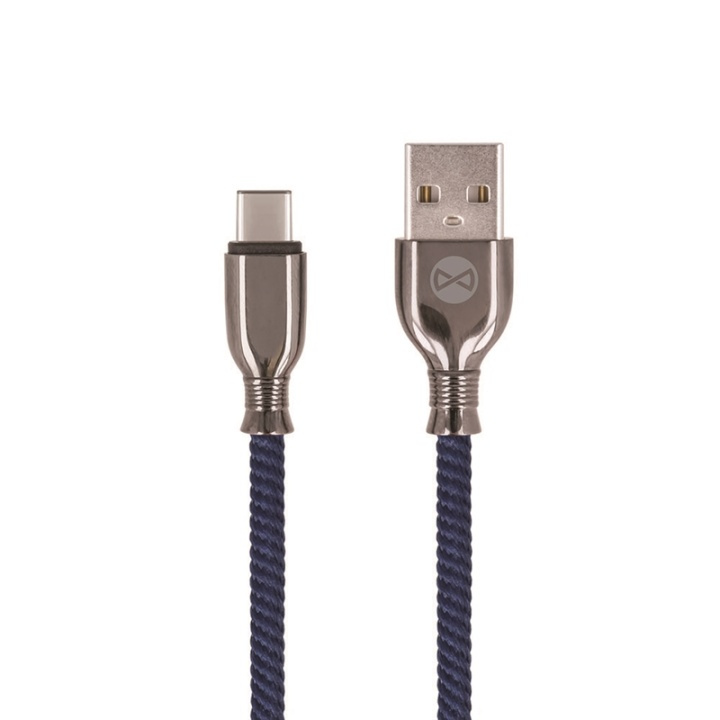 Forever Tornado - USB-C-kaapeli pikalataukseen (3A), 1m, tummansininen, laivastonsininen ryhmässä ÄLYPUHELIMET JA TABLETIT / Laturit & Kaapelit / Kaapelit / Tyyppi C -kaapelit @ TP E-commerce Nordic AB (38-94059)