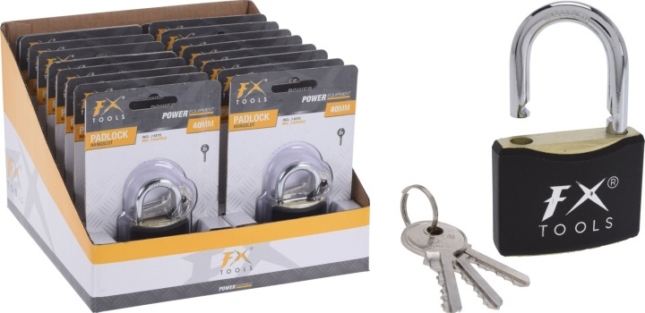 FX Tools, riippulukko 3x avaimilla, 40mm ryhmässä URHEILU, VAPAA-AIKA JA HARRASTUS / Matkailutarvikkeet / Muut @ TP E-commerce Nordic AB (38-94094)