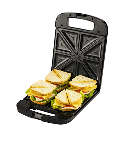 Adler Voileipägrilli 4 voileivälle ryhmässä KOTI, TALOUS JA PUUTARHA / Kodinkoneet / Leivänpaahtimet & Leipägrillit / Pöytägrillit ja Raclette @ TP E-commerce Nordic AB (38-94148)