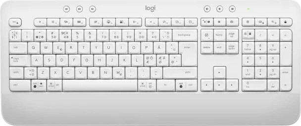 Logitech SIGNATURE K650 trådlöst tangentbord, Vit ryhmässä TIETOKOONET & TARVIKKEET / Hiiret & Näppäimistöt / Näppäimistöt / Langattomat @ TP E-commerce Nordic AB (38-94351)