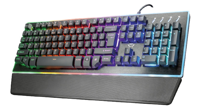 Trust GXT 860 Thura puolimekaaninen LED-näppäimistö ryhmässä TIETOKOONET & TARVIKKEET / GAMING / Näppäimistöt @ TP E-commerce Nordic AB (38-94402)