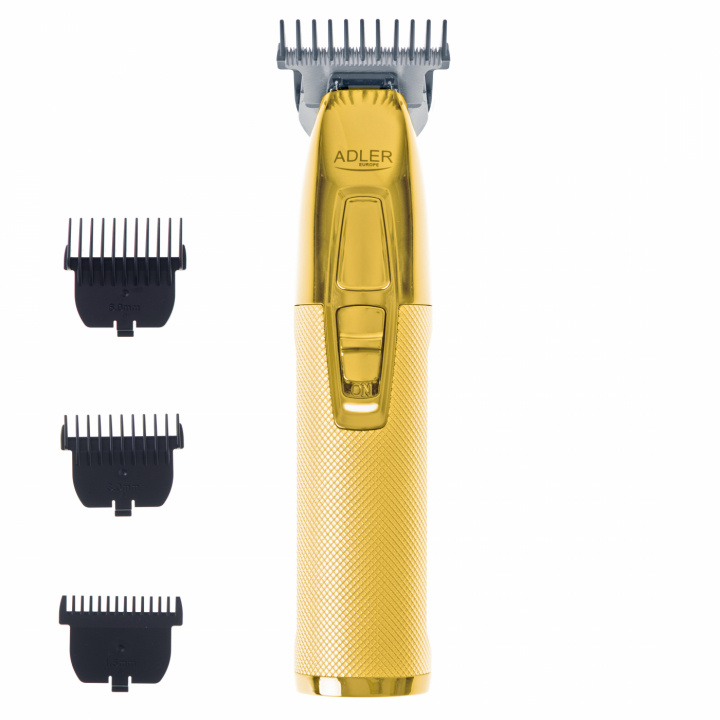 Adler AD 2836g Professionell Trimmer USB, Guld ryhmässä KAUNEUS JA TERVEYS / Hiukset &Stailaus / Sheivaus ja trimmaus / Partatrimmerit & Tarvikkeet @ TP E-commerce Nordic AB (38-94409)