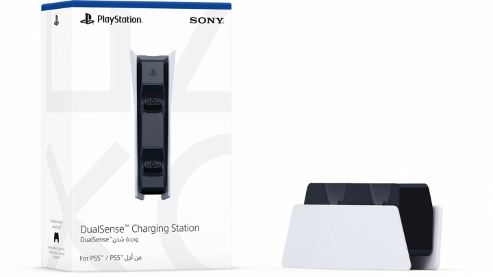 Sony DualSense Charging Station (Official) (PS5) ryhmässä KODINELEKTRONIIKKA / Pelikonsolit & Tarvikkeet / Sony PlayStation 5 / Tarvikkeet @ TP E-commerce Nordic AB (38-94493)