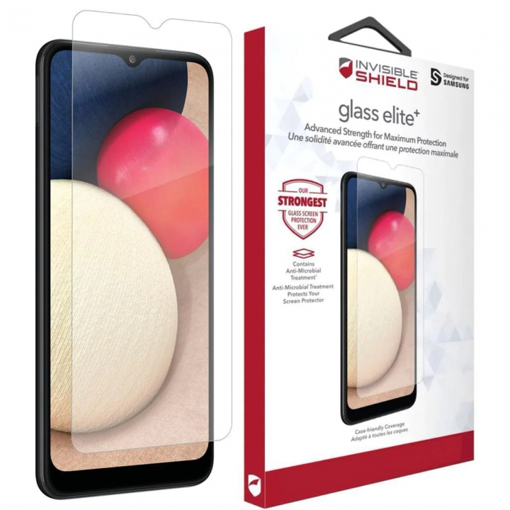 ZAGG InvisibleShield Ultra Clear+ Samsung Galaxy A02s näyttö ryhmässä ÄLYPUHELIMET JA TABLETIT / Puhelimen suojakotelo / Samsung @ TP E-commerce Nordic AB (38-94514)