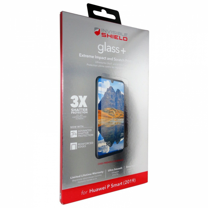 ZAGG InvisibleShield Glass+ -näytönsuoja Huawei P Smart 2019:lle ryhmässä ÄLYPUHELIMET JA TABLETIT / Puhelimen suojakotelo / Huawei/Honori @ TP E-commerce Nordic AB (38-94533)