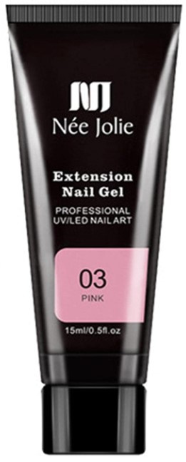 Née Jolie Extension Nail Gel - 3 Pink ryhmässä KAUNEUS JA TERVEYS / Manikyyri/Pedikyyri / Kynsilakka @ TP E-commerce Nordic AB (38-94623)