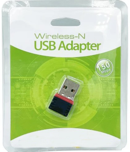 Wireless-N USB Adapter - WiFi 4, 150 Mbps ryhmässä TIETOKOONET & TARVIKKEET / Verkko / Verkkokortti / Langaton USB @ TP E-commerce Nordic AB (38-94624)