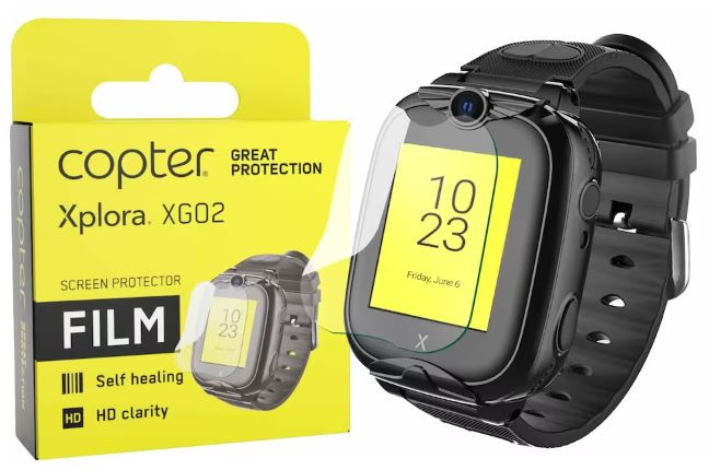 Copter Screen Protection Xplora XGO2 ryhmässä URHEILU, VAPAA-AIKA JA HARRASTUS / Urheilu- ja sykekellot / Älykellot @ TP E-commerce Nordic AB (38-94690)