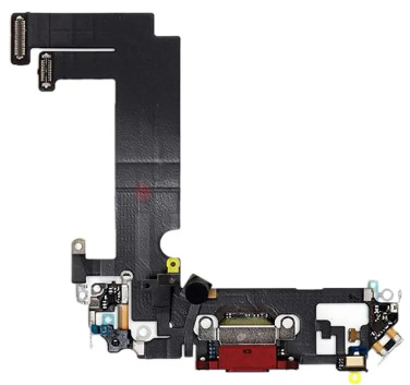 iPhone 12 Mini Laddkontakt med Flex - Röd ryhmässä ÄLYPUHELIMET JA TABLETIT / Reservdelar @ TP E-commerce Nordic AB (38-94700)