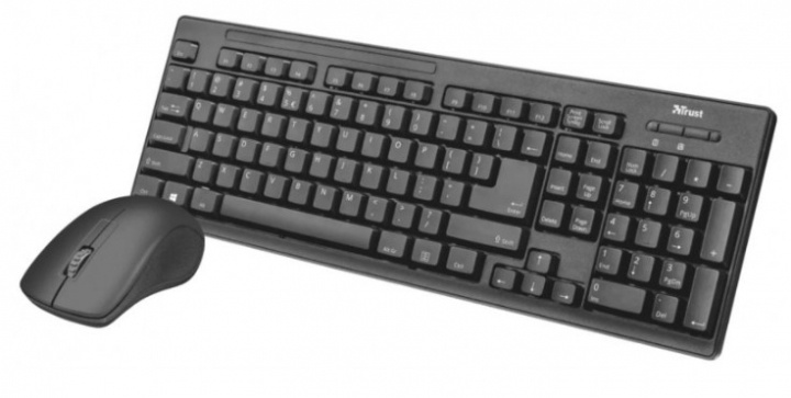 Trust Ziva trådlöst tangentbord och mus - Pre-owned Grad A ryhmässä TIETOKOONET & TARVIKKEET / Hiiret & Näppäimistöt / Näppäimistöt / Paketti @ TP E-commerce Nordic AB (38-94817)