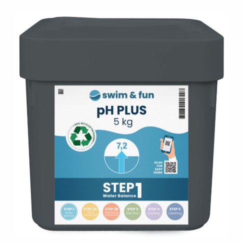 Swim & Fun pH-Plus 5 kg ryhmässä KOTI, TALOUS JA PUUTARHA / Puutarhatuotteet / Uima-allas & Tarvikkeet / #SAKNAS! @ TP E-commerce Nordic AB (38-94963)