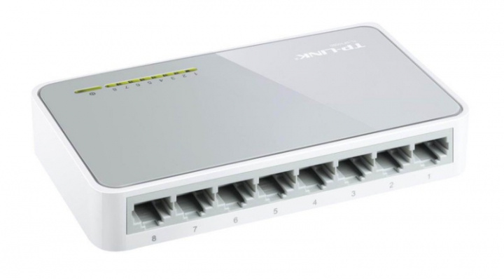 TP-Link TL SF1008D - Switch, 8 x 10/100 - Pre-owned, Klass A ryhmässä TIETOKOONET & TARVIKKEET / Verkko / Kytkimet @ TP E-commerce Nordic AB (38-94980)