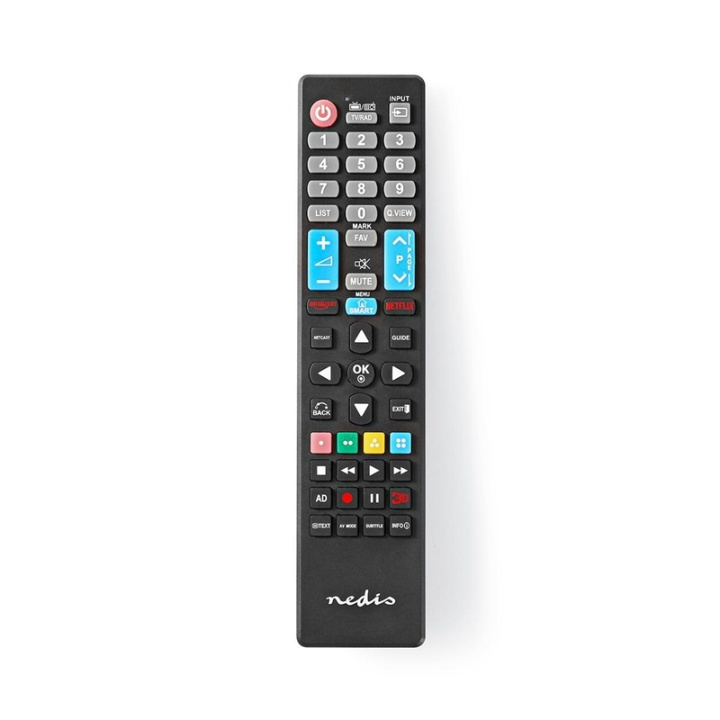 Nedis Kaukosäädin | Sopii laitteeseen: LG | Kiinteä | 1 Laite | Amazon Prime / Disney + Button / Netflix -näppäin / Rakuten TV Button | Infrapuna | Musta ryhmässä KODINELEKTRONIIKKA / Ääni & Kuva / TV & Tarvikkeet / Kaukosäätimet @ TP E-commerce Nordic AB (38-95257)