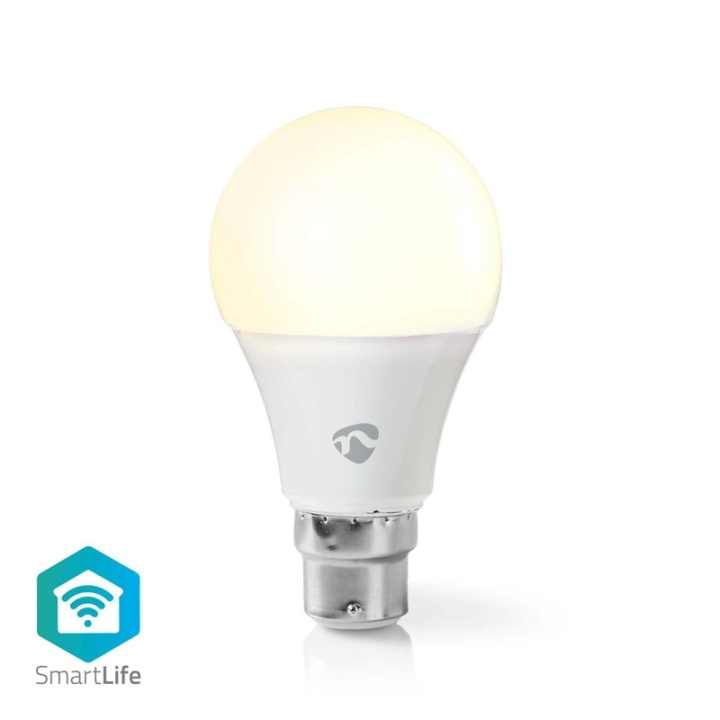 Nedis SmartLife LED Bulb | Wi-Fi | B22 | 800 lm | 9 W | / Lämmin Valkoinen | 2700 K | Energialuokka: A+ | Android™ & iOS | A60 ryhmässä KOTI, TALOUS JA PUUTARHA / Älykodit / Älykäs valaistus @ TP E-commerce Nordic AB (38-95320)
