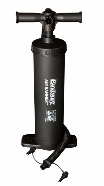 Bestway Luftpump Air Hammer 48cm - Dubbelverkande handpump ryhmässä URHEILU, VAPAA-AIKA JA HARRASTUS / Ulkoilu / Ilmapatjat @ TP E-commerce Nordic AB (38-95335)