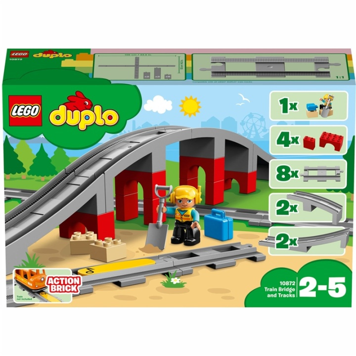 LEGO DUPLO Town - Tågbro och spår ryhmässä LELUT, TUOTTEET LAPSILLE JA VAUVOILLE / Leikkikalut, Askartelu &Pelit / Rakennuslelut / Lego @ TP E-commerce Nordic AB (38-95421)