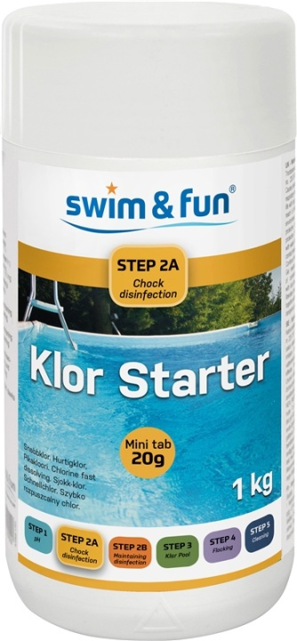Klor Starter 20 g Tabs 1 kg ryhmässä KOTI, TALOUS JA PUUTARHA / Puutarhatuotteet / Uima-allas & Tarvikkeet / #SAKNAS! @ TP E-commerce Nordic AB (38-95646)