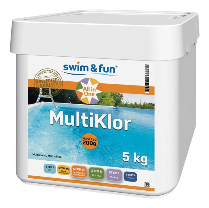 MultiKlor Maxi tab 200g 5 kg ryhmässä KOTI, TALOUS JA PUUTARHA / Puutarhatuotteet / Uima-allas & Tarvikkeet / #SAKNAS! @ TP E-commerce Nordic AB (38-95672)