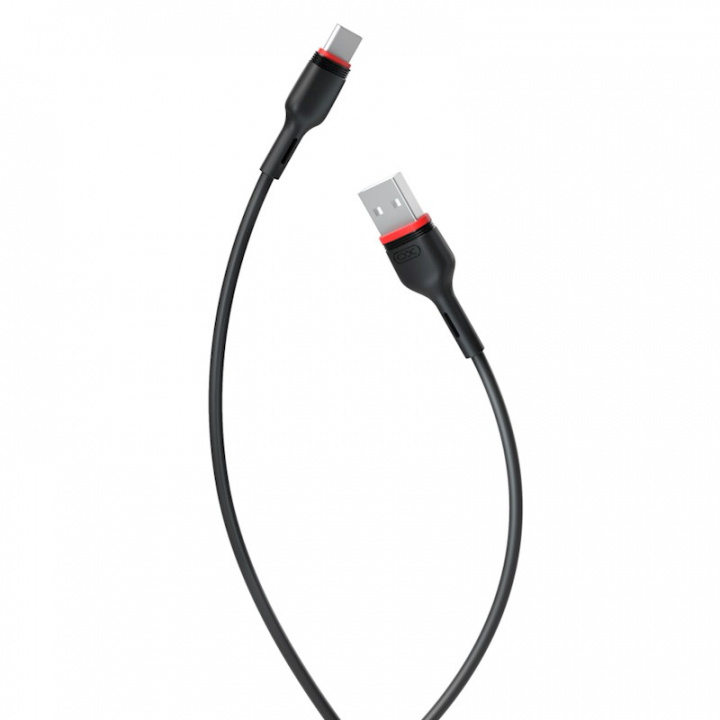 XO-kaapeli USB - USB-C, 1,0 m, 2,4 A, musta ryhmässä TIETOKOONET & TARVIKKEET / Kaapelit & Sovittimet / USB / USB-C @ TP E-commerce Nordic AB (38-95919)