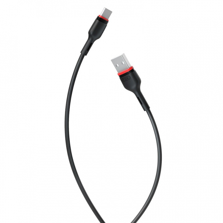 XO USB - USB-C-kaapeli, 1,0 m, 2,4A, musta ryhmässä TIETOKOONET & TARVIKKEET / Kaapelit & Sovittimet / USB / USB-C @ TP E-commerce Nordic AB (38-95919)