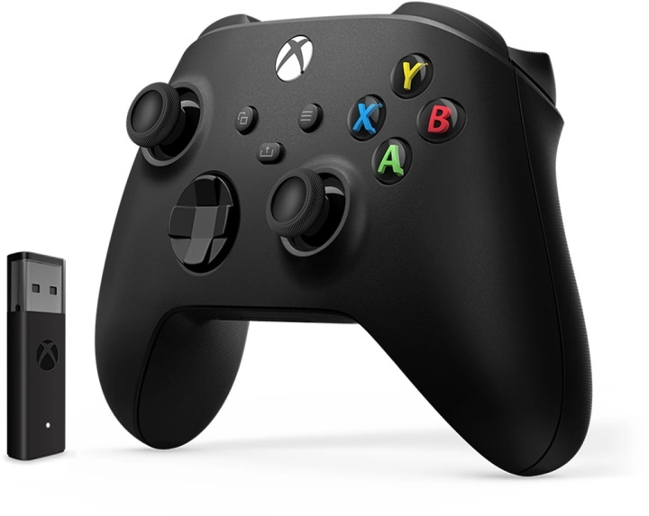 Microsoft Trådlös handkontroll till Xbox med trådlös adapter för Windows 10, Sva ryhmässä KODINELEKTRONIIKKA / Pelikonsolit & Tarvikkeet / Xbox One @ TP E-commerce Nordic AB (38-96020)