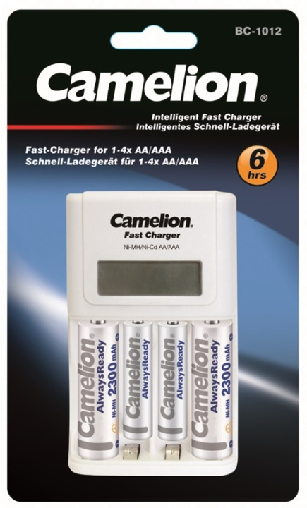 Camelion BC-1012 akkulaturi akkujen kanssa ryhmässä KODINELEKTRONIIKKA / Paristot & Laturit / Akut / AAA @ TP E-commerce Nordic AB (38-96028)