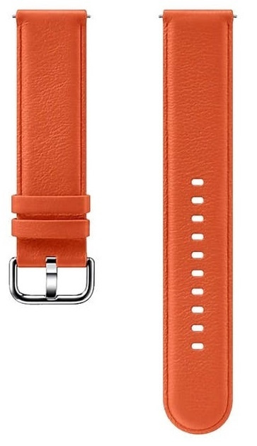 Samsung Läderarmband till Galaxy Watch, Orange ryhmässä URHEILU, VAPAA-AIKA JA HARRASTUS / Urheilu- ja sykekellot / Tarvikkeet @ TP E-commerce Nordic AB (38-96045)