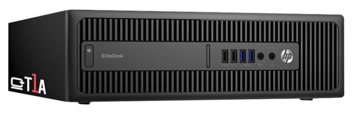 BEGAGNAD HP EliteDesk 800 G2 SFF I5-6500 120GB Windows 10 Pro 64-bittinen ryhmässä TIETOKOONET & TARVIKKEET / Pöytäkoneet @ TP E-commerce Nordic AB (38-96173)