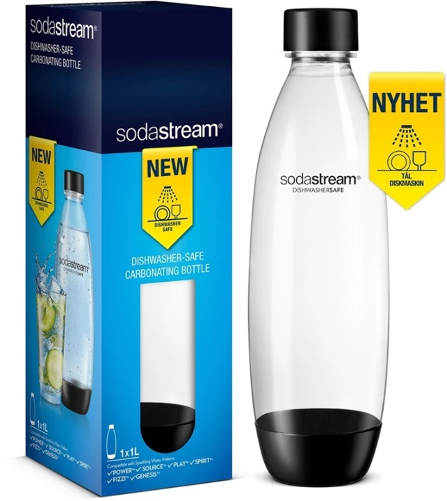 SodaStream Fuse Diskmaskinssäker flaska, 1L ryhmässä KOTI, TALOUS JA PUUTARHA / Kodinkoneet / Vesi ja mehu / Hiilihapotuslaitteet / Tarvikkeet @ TP E-commerce Nordic AB (38-96248)