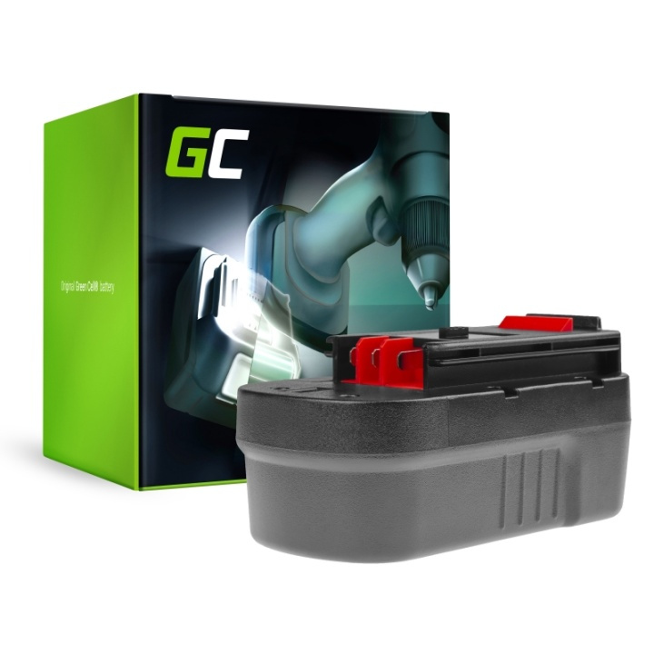 Green Cell Elverktygsbatteri för Black & Decker A18 A1718 HPB18 18V 3Ah ryhmässä KOTI, TALOUS JA PUUTARHA / Työkalut & Tee itse / Paristot ja akut sähkötyökaluihin / Black & Decker @ TP E-commerce Nordic AB (38-96373)