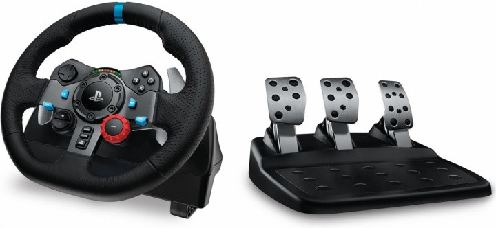 Logitech G29 Driving Force Racing Wheel (PC/PS3/PS4) ryhmässä TIETOKOONET & TARVIKKEET / GAMING / Tarvikkeet pelaamiseen @ TP E-commerce Nordic AB (38-96589)