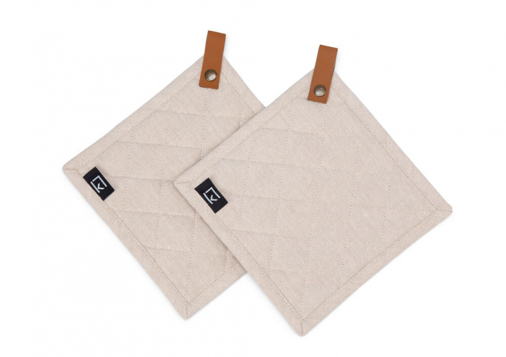 Kosta Linneväfveri Patalaput 2-pack, Hiekkainen ryhmässä KOTI, TALOUS JA PUUTARHA / Keittiövälineet / Keittiön tekstiilit @ TP E-commerce Nordic AB (38-96913)