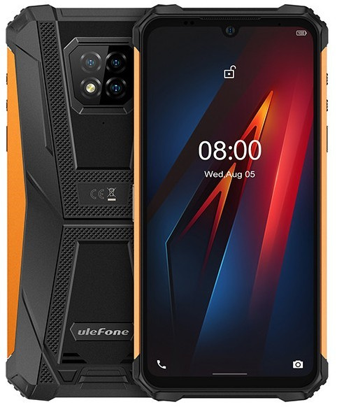 Ulefone Armor 8 Pro, Svart/Orange ryhmässä ÄLYPUHELIMET JA TABLETIT / Kännykät & smartphones @ TP E-commerce Nordic AB (38-96946)