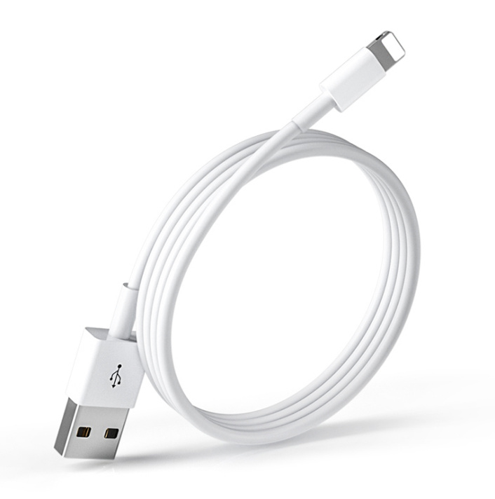 USB-A till Lightning Kabel, 1 m ryhmässä ÄLYPUHELIMET JA TABLETIT / Laturit & Kaapelit / Kaapelit / Lightning kaapelit @ TP E-commerce Nordic AB (38-97161)