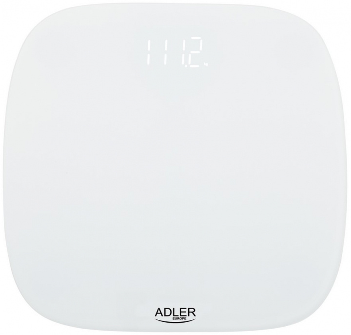 Adler AD 8176 Kylpyhuoneen vaaka LED-näytöllä, valkoinen ryhmässä KAUNEUS JA TERVEYS / Terveydenhoito / Henkilövaaka @ TP E-commerce Nordic AB (38-97282)