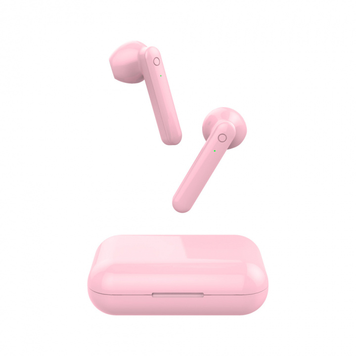 Forever TWE-110 Earp Bluetooth-kuulokkeet, vaaleanpunainen ryhmässä KODINELEKTRONIIKKA / Ääni & Kuva / Kuulokkeet & Tarvikkeet / Kuulokkeet @ TP E-commerce Nordic AB (38-97321)