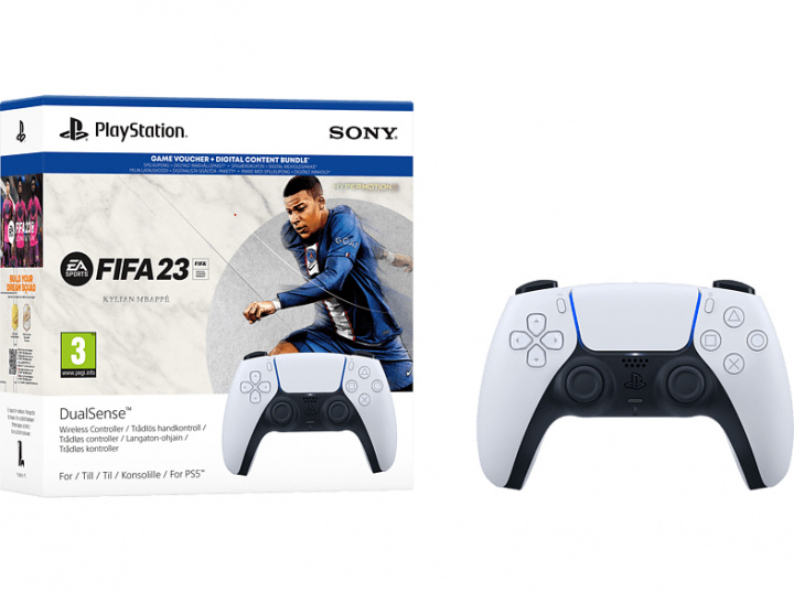 SONY DualSense PlayStation 5 Handkontroll + FIFA 23 ryhmässä KODINELEKTRONIIKKA / Pelikonsolit & Tarvikkeet / Sony PlayStation 5 @ TP E-commerce Nordic AB (38-97349)